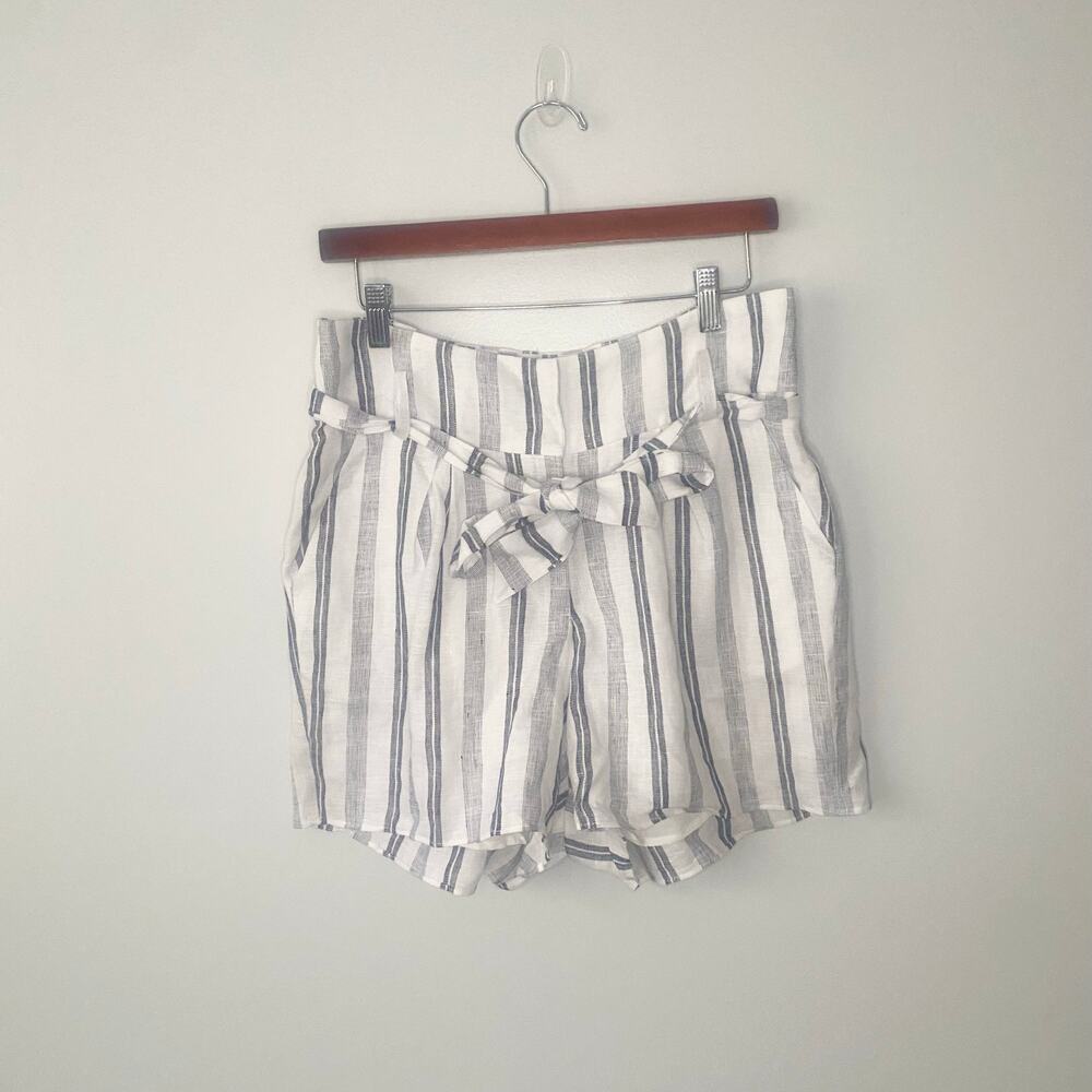 NWT LUCCA‎ Jordyn High Waisted Belted 3” Shorts 100% Linen Size Small